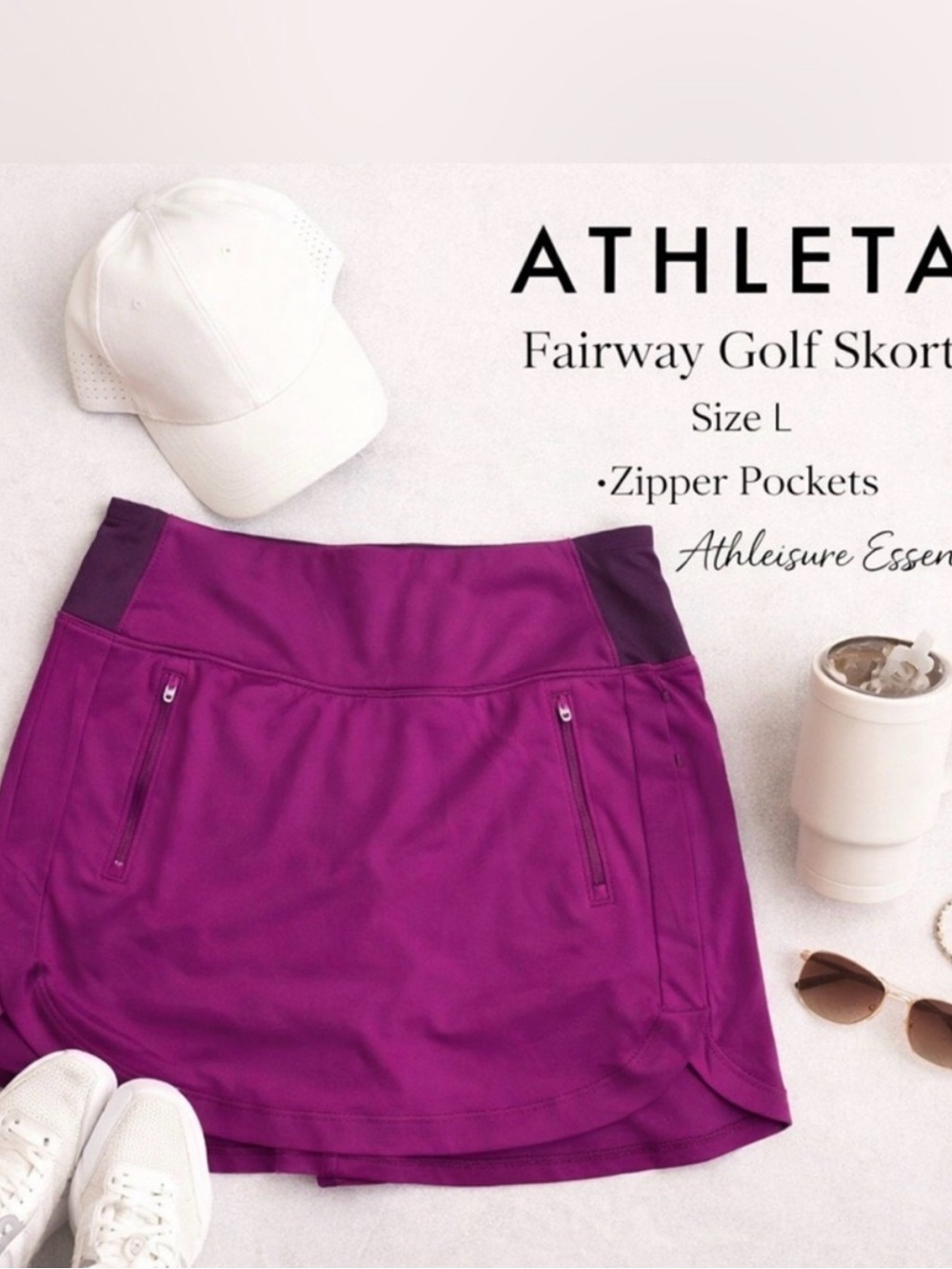 Athleta Magenta Purple Fairway Athletic Skort
